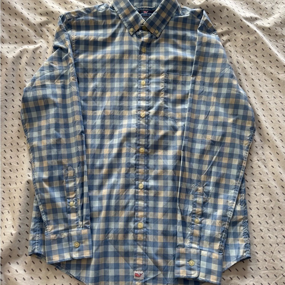 Vineyard Vines Blue Checkered Shirt